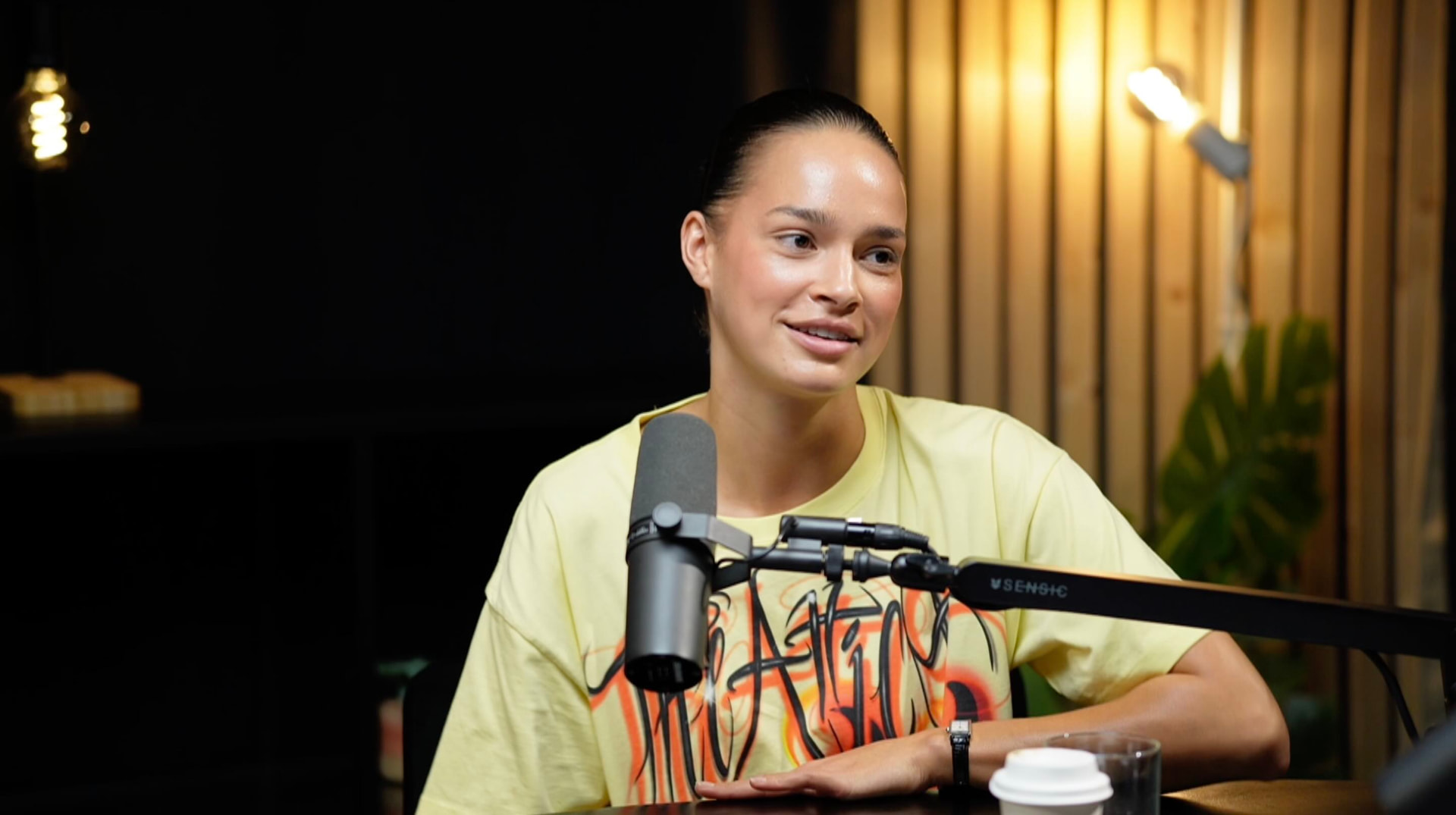 Sarah Wattimena in the Be Nice studio